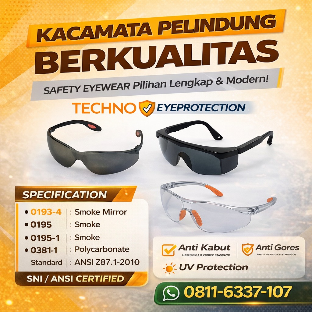  Kacamata Safety Techno